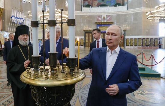 Встреча президента РФ В. Путина и президента Белоруссии А. Лукашенко